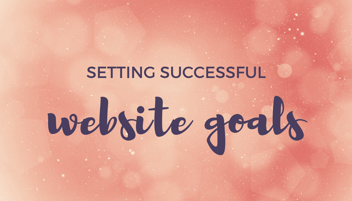 setting successful website goals header