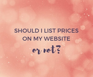 Should I list prices on my website or not