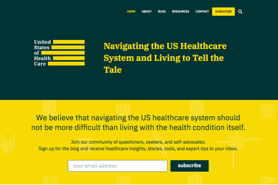 Joyce Griggs United States of Healthcare website